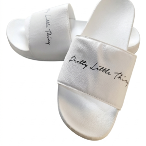 Pretty Little Thing - Women's Logo Pool Slides