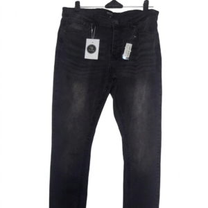 MAN Official Slim-Fit Faded Black Jeans