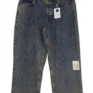 TOPMAN Acid Wash Wide-Leg Skate Jeans