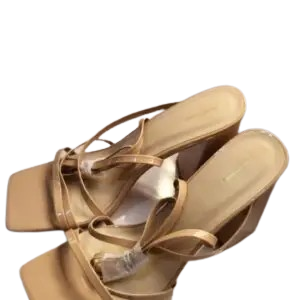 Pretty Little Thing Nude Block Heels