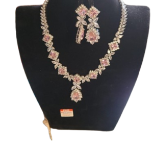Pink Eyed Luxury Jewelry Set